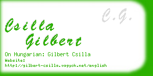 csilla gilbert business card